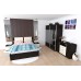 Dormitor Laguna cu pat 140x200 cu 2 sertare Wenge cu Vanilie